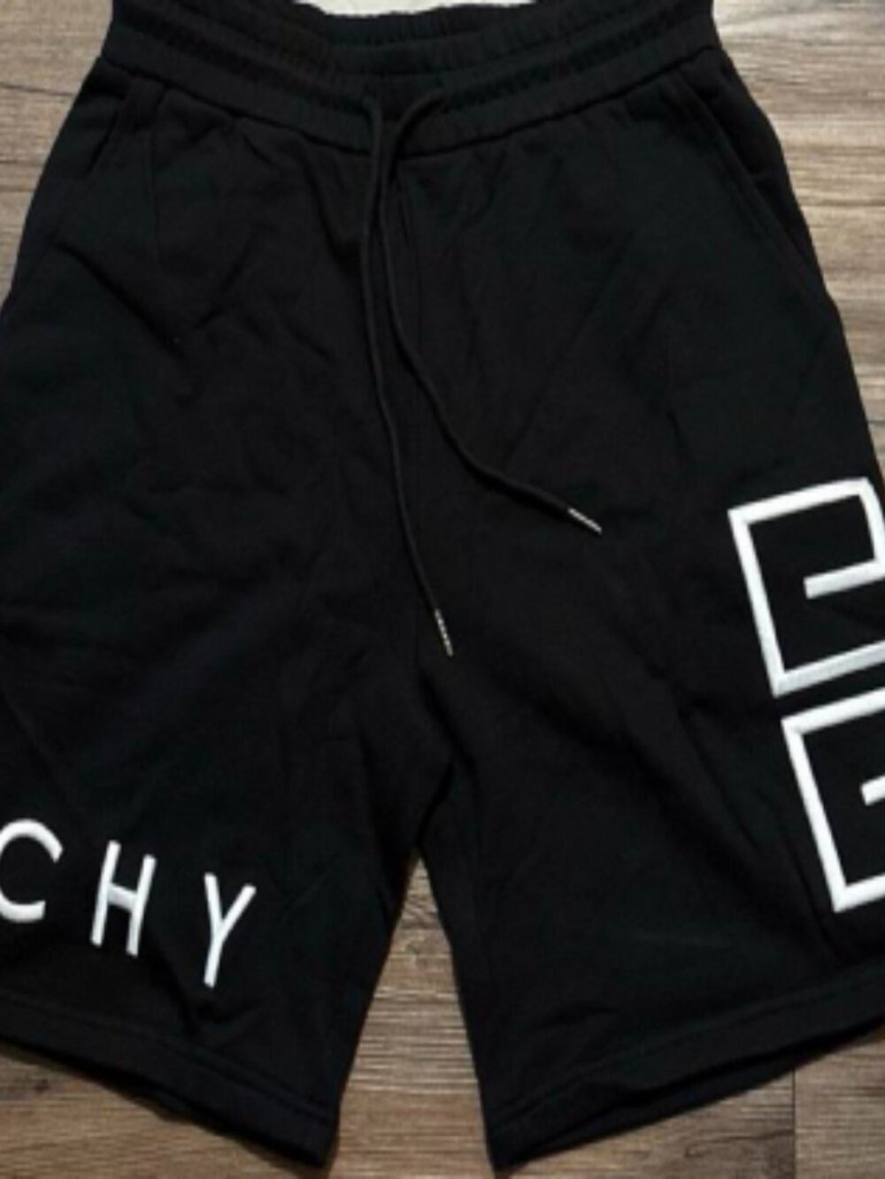 Givenchy Men's Black and White Shorts